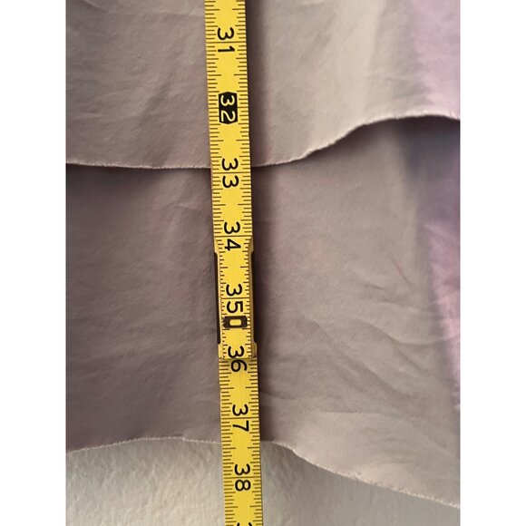 Alfani 8 Gray Sleeveless Tiered Ruffle Dress Cotton/Spandex Blend Pullover - Picture 16 of 16